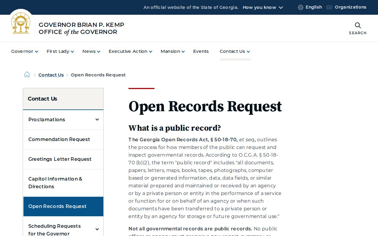 Bronwood criminal records Georgia open records request source