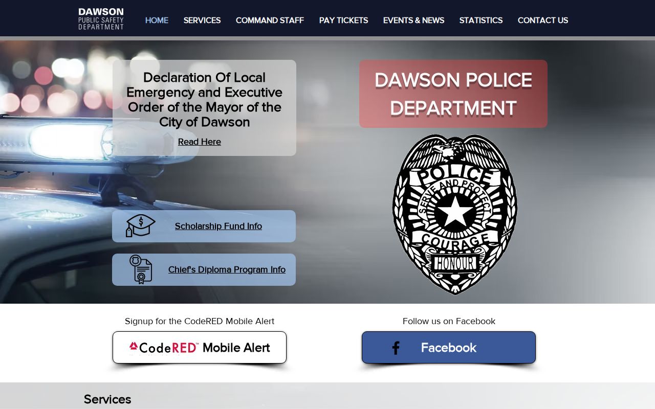 Dawson criminal records police and Municipal Court source