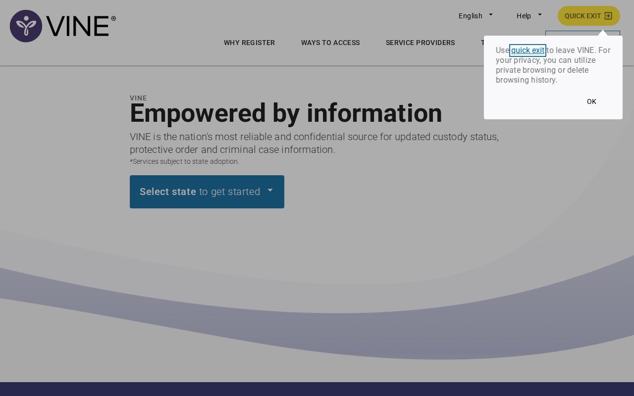 Terrell County arrest lookup custody notification service
